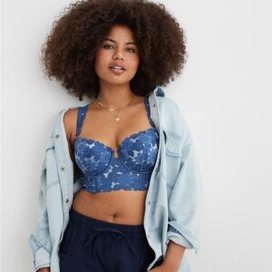 Aerie Show Off Real Lace Balconette Bra